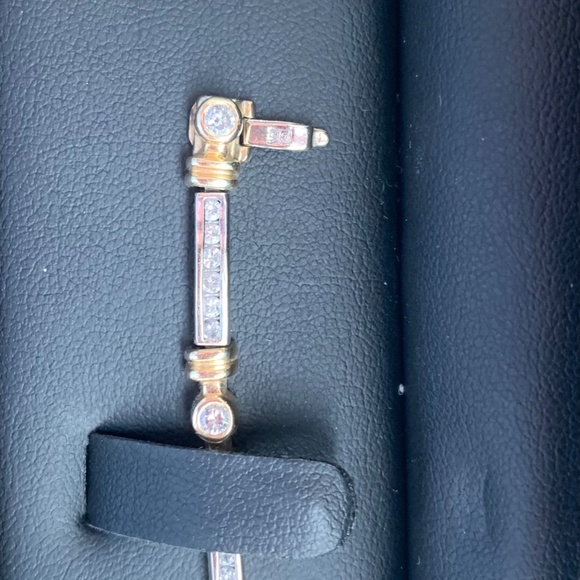 CUSTOM - 2 CT- 14K (solid) Yellow & White Gold Genuine Diamond Tennis Bracelet - Picture 9 of 14